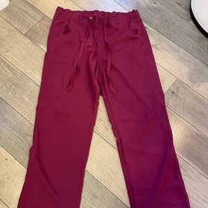 Mens Healing Hands Blue Label Burgundy pants